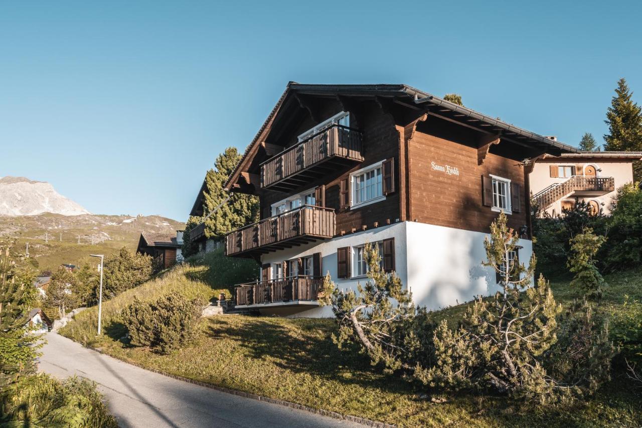 Chalet Sunna Hoeckli - Pistennah Und Ruhig Mit Panoramablick アローザ エクステリア 写真